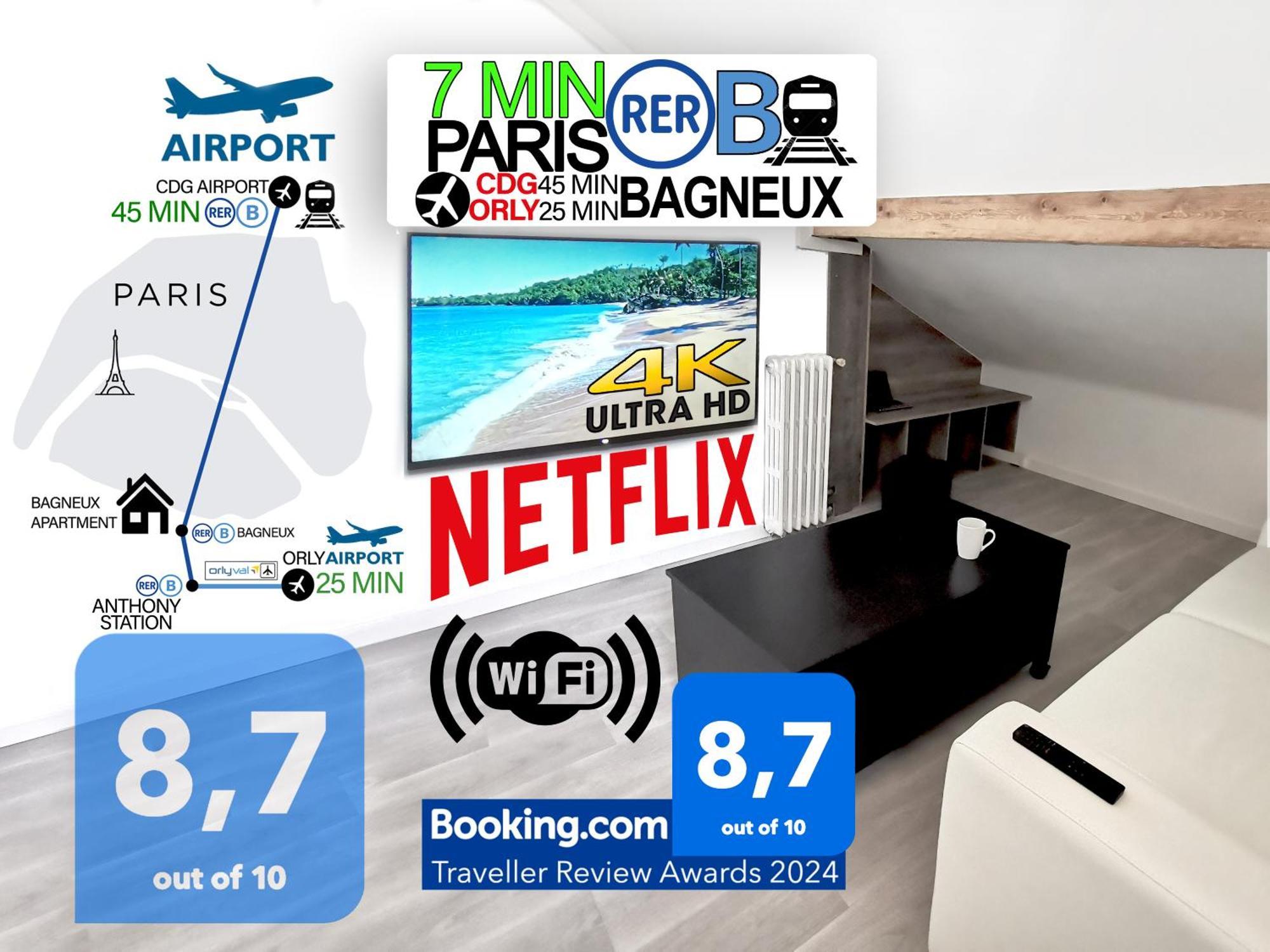 Bagneux Paris Confort Netflix Rer B المظهر الخارجي الصورة